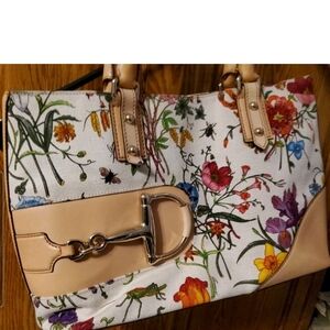 Authentic Gucci Floral Tote